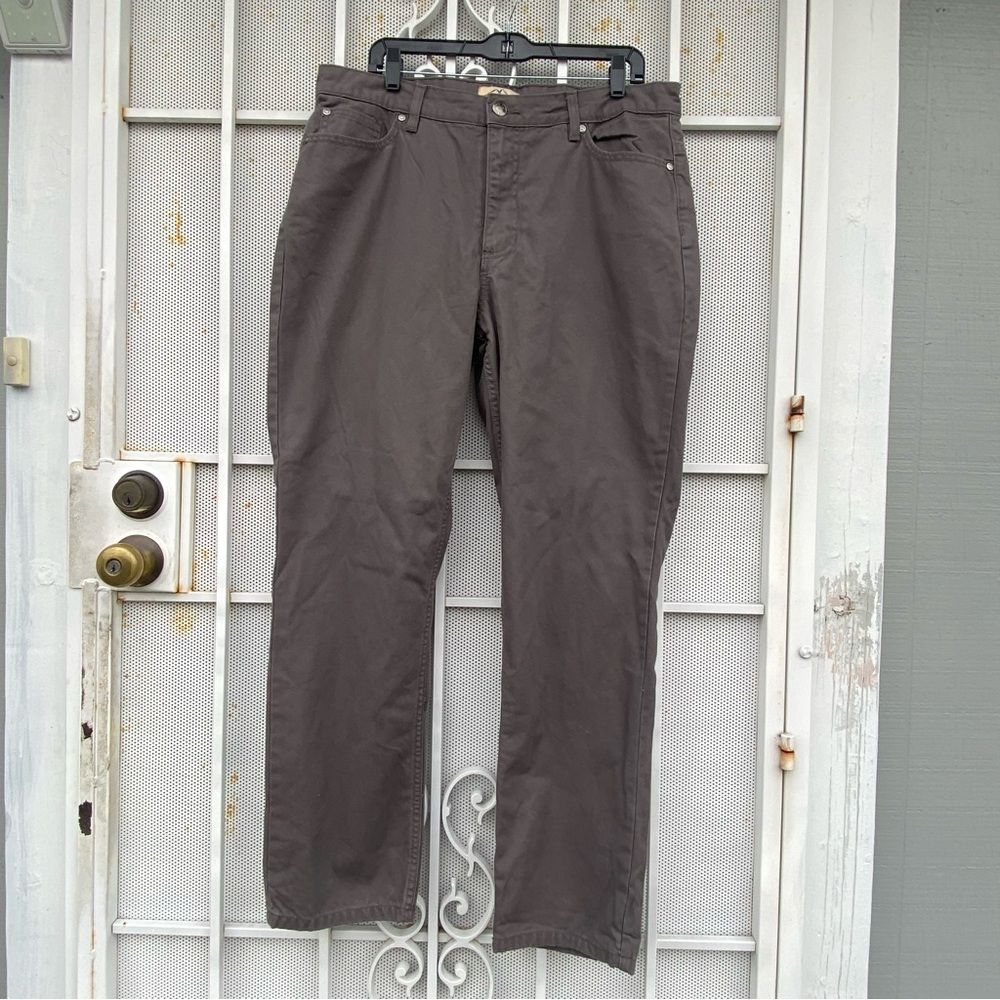 Blue Mountain women’s sz 16 flannel lined gray jeans W36XL30 fabric 100% cotton